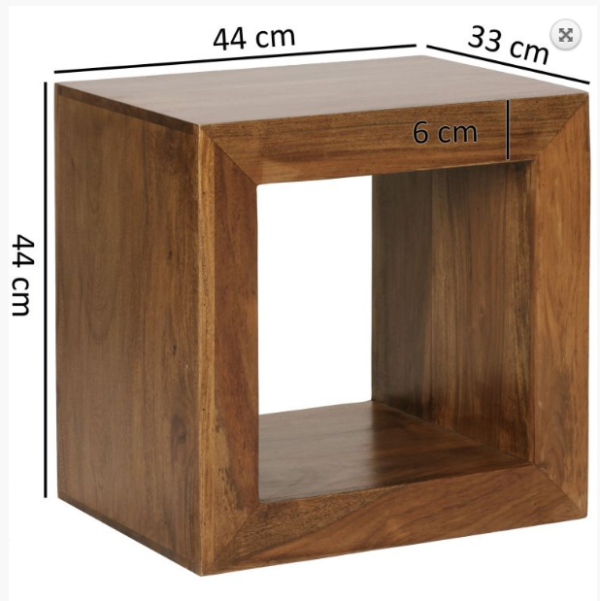 میز چوبی مکعبی